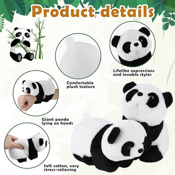 Slap Bracelets Plush Panda